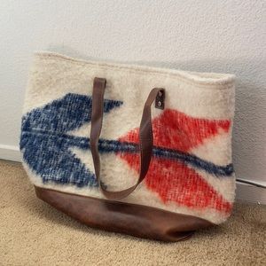 Nena & co. Leather and wool Purse